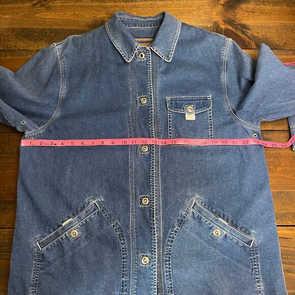Vintage 90s Ralph Lauren Jeans Co Denim Chore Barn Workwear Jacket Women's Large - Picture 12 of 12